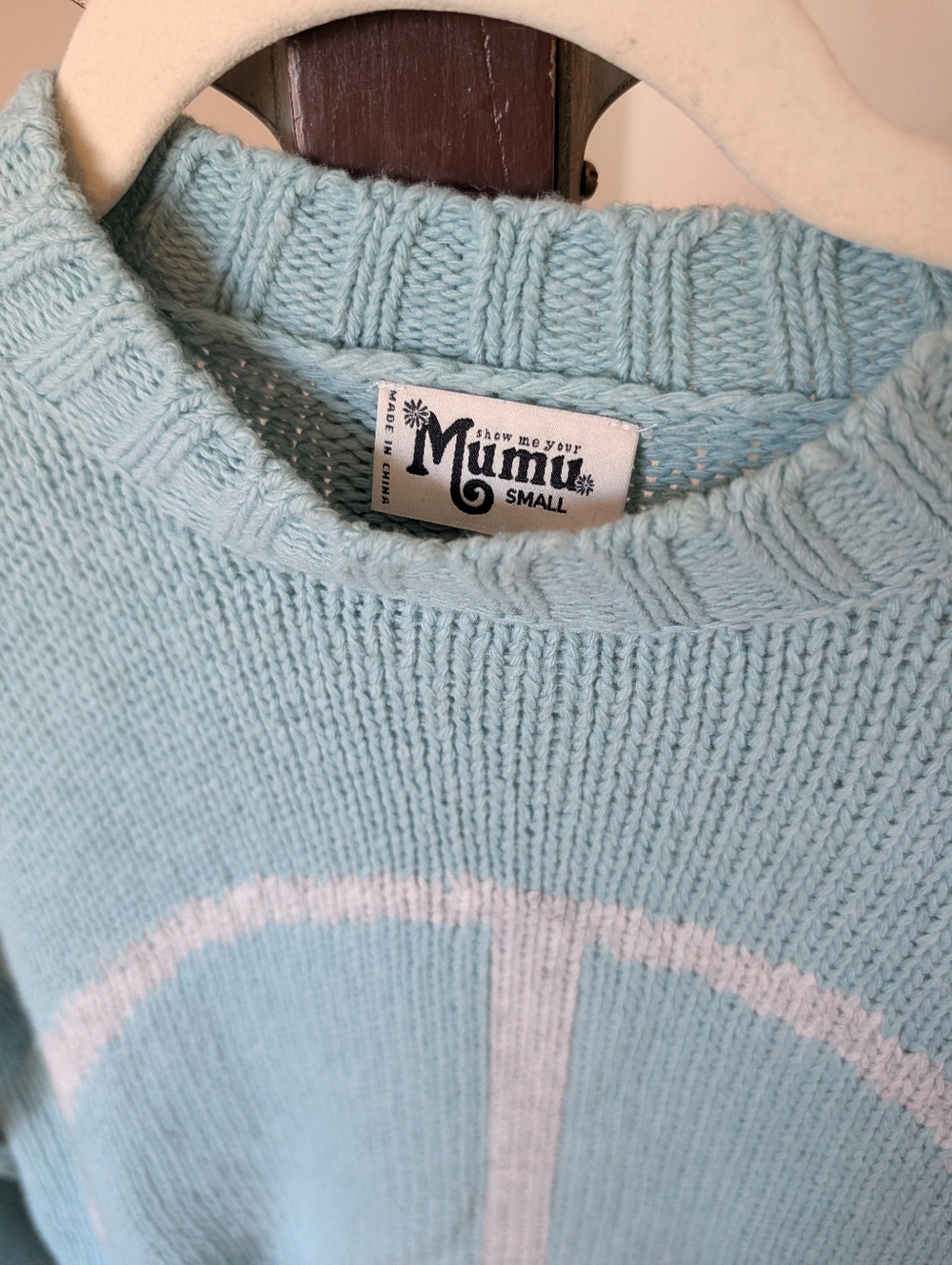 Show Me Your MuMu Aqua Peace Sweater - Picture 3 of 3